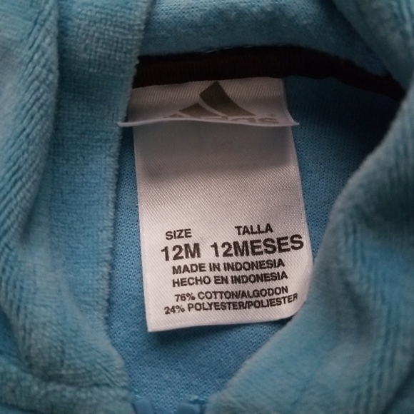 Adidas Baby Boy's Full-Zip Hoodie - Picture 2 of 13